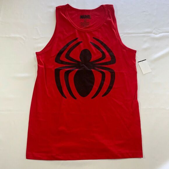 Marvel Other - Marvel Spiderman Tank Top Men's Size Small Red Big Spider Logo